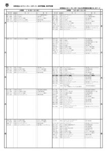 日吉時間割 18 慶應義塾大学体育研究所